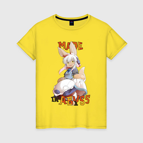 Женская футболка Nanachi abyss / Желтый – фото 1