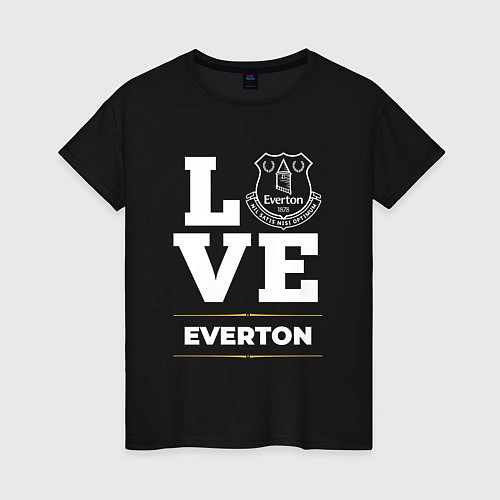 Женская футболка Everton Love Classic / Черный – фото 1