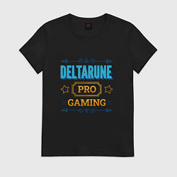 Футболка хлопковая женская Игра Deltarune PRO Gaming, цвет: черный