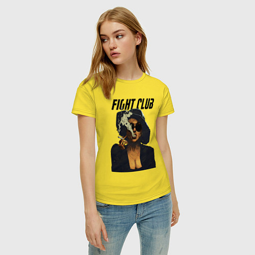 Женская футболка Fight Club - Marla Singer / Желтый – фото 3