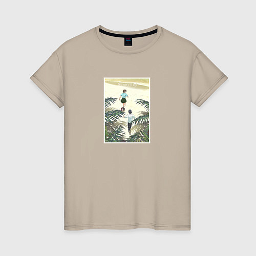 Женская футболка Сонни бой Пляж / Миндальный – фото 1