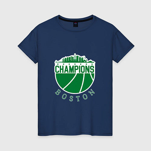 Женская футболка Champions - Boston / Тёмно-синий – фото 1