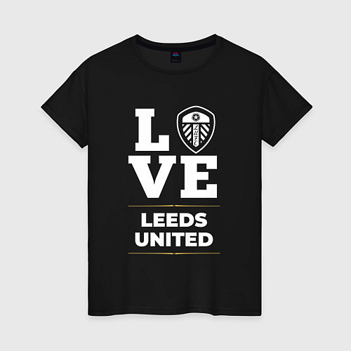 Женская футболка Leeds United Love Classic / Черный – фото 1