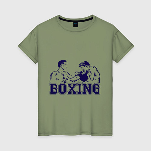 Женская футболка Бокс Boxing is cool / Авокадо – фото 1