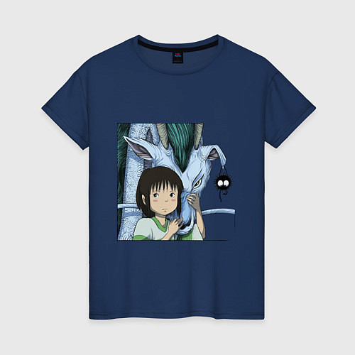 Женская футболка Haku & Sen / Тёмно-синий – фото 1
