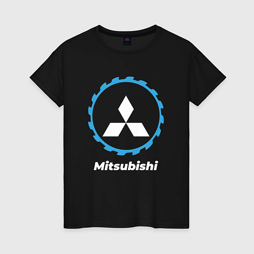 Женская футболка Mitsubishi в стиле Top Gear / Черный – фото 1