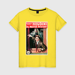 Футболка хлопковая женская Poster Harry Houdini Episode Eight, цвет: желтый