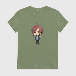 Футболка хлопковая женская Милый Аканэ Horimiya, цвет: авокадо