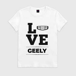 Футболка хлопковая женская Geely Love Classic, цвет: белый