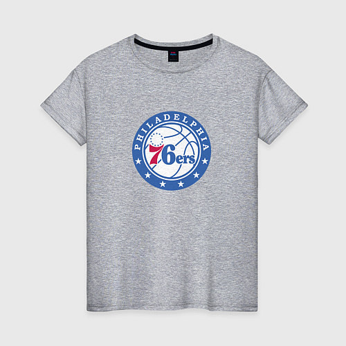 Женская футболка Филадельфия Севенти Сиксерс NBA / Меланж – фото 1