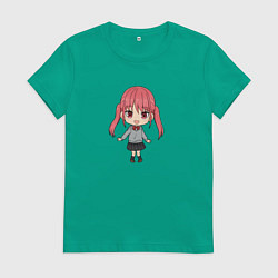 Футболка хлопковая женская Remi Ayasaki, цвет: зеленый