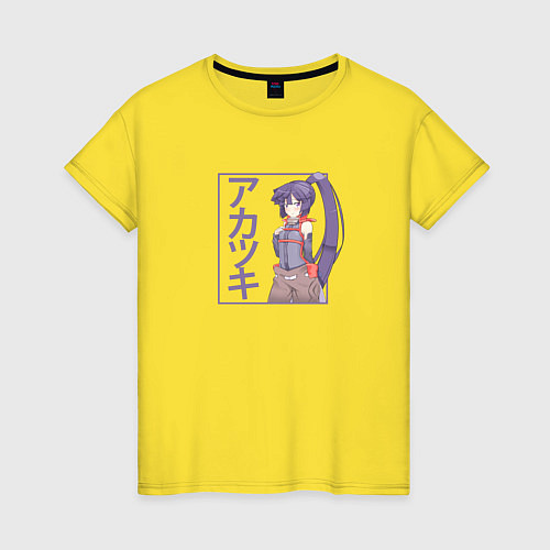 Женская футболка Милая Акацуки Log Horizon / Желтый – фото 1