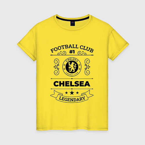 Женская футболка Chelsea: Football Club Number 1 Legendary / Желтый – фото 1