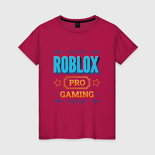 Женская футболка Игра Roblox PRO Gaming / Маджента – фото 1