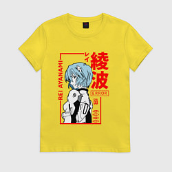 Женская футболка Рей Аянами ПИЛОТЫ ЕВЫ 00