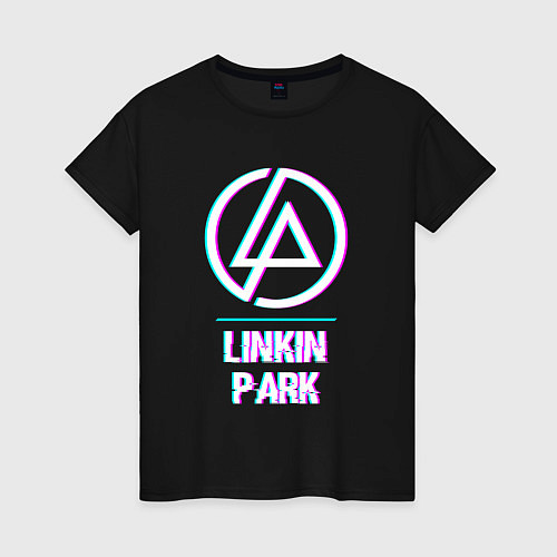 Женская футболка Linkin Park Glitch Rock / Черный – фото 1