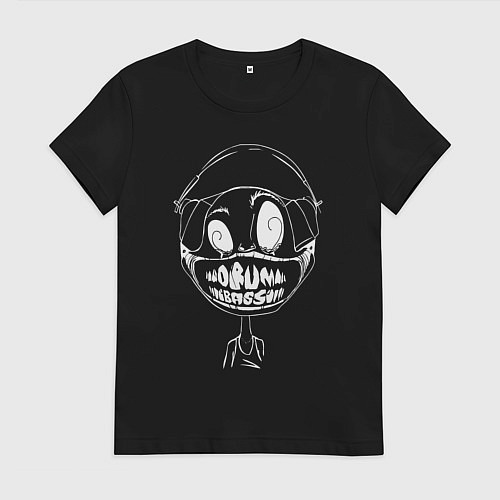 Женская футболка DnB - Smile / Черный – фото 1