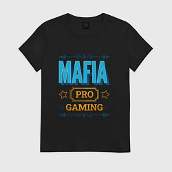 Футболка хлопковая женская Игра Mafia PRO Gaming, цвет: черный