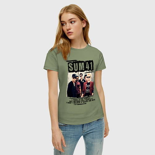 Женская футболка SUM 41 PIECES / Авокадо – фото 3