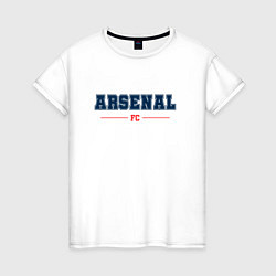 Футболка хлопковая женская Arsenal FC Classic, цвет: белый