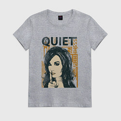 Футболка хлопковая женская Тихо, цвет: меланж