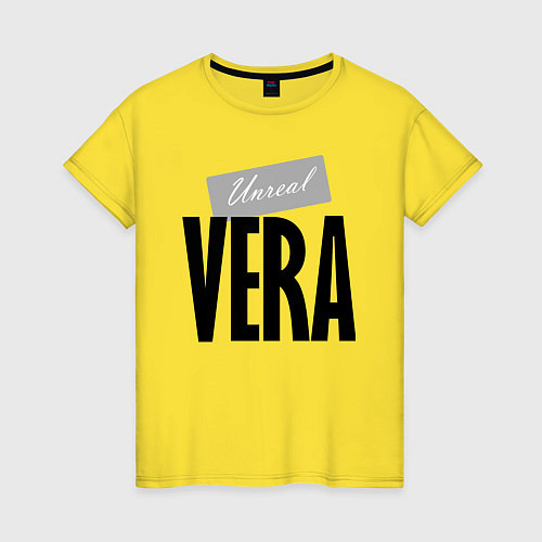 Женская футболка Нереальная Вера / Желтый – фото 1