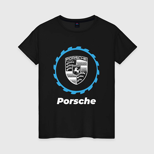 Женская футболка Porsche в стиле Top Gear / Черный – фото 1