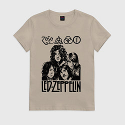 Женская футболка Led Zeppelin Black