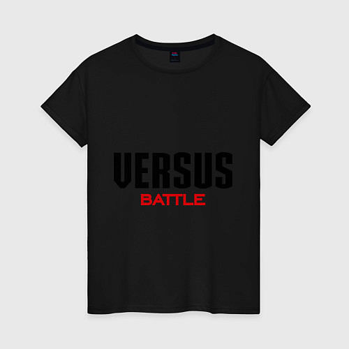Женская футболка Versus Battle / Черный – фото 1