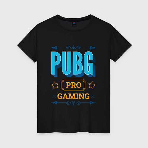 Женская футболка Игра PUBG PRO Gaming / Черный – фото 1