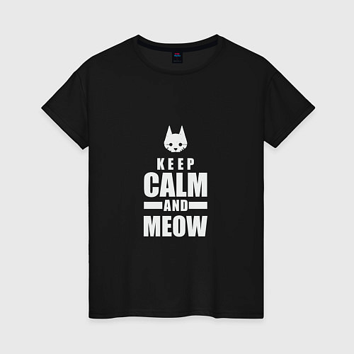 Женская футболка Stray - Keep Calm / Черный – фото 1