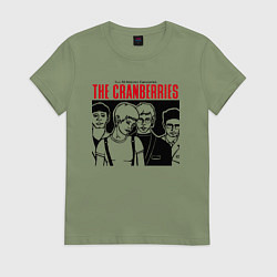 Футболка хлопковая женская Sus 50 mejores canciones - The Cranberries, цвет: авокадо