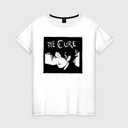 Футболка хлопковая женская The Cure Роберт Смит, цвет: белый