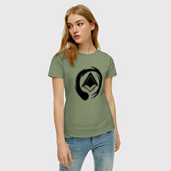 Футболка хлопковая женская ЛОГО Паладинс LOGO Paladins, цвет: авокадо — фото 2
