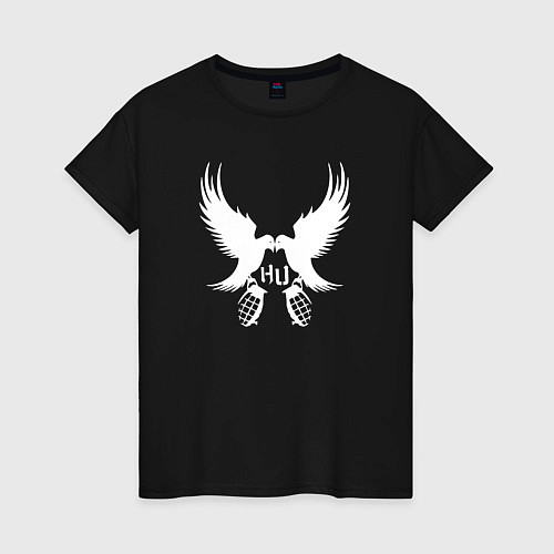 Женская футболка Hollywood Undead - две птице / Черный – фото 1
