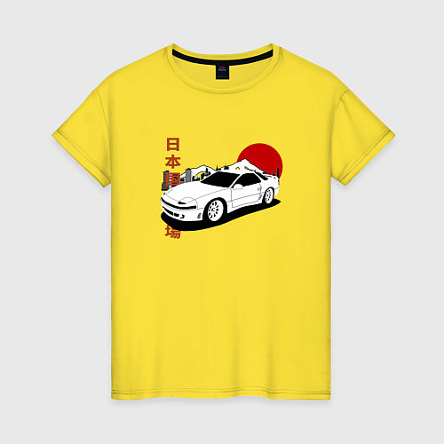 Женская футболка 3000gt Japanese Retro Car / Желтый – фото 1