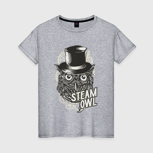 Женская футболка Steam owl / Меланж – фото 1