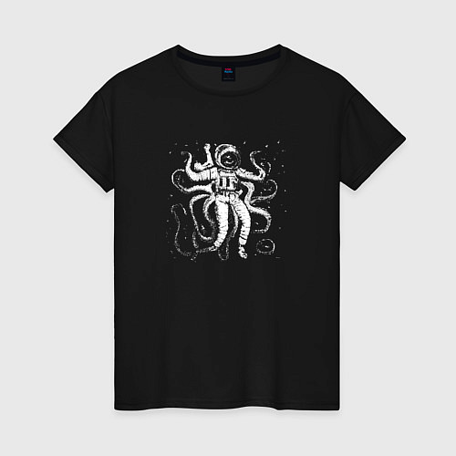 Женская футболка Octopusnaut / Черный – фото 1