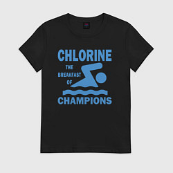 Женская футболка Хлор - завтрак чемпионов