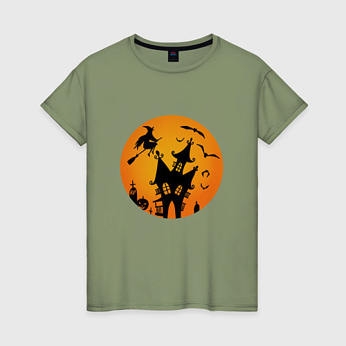 Женская футболка Ночь на хэллоуин / Авокадо – фото 1