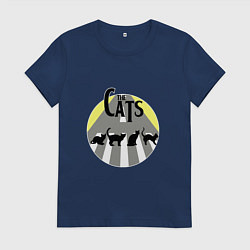Футболка хлопковая женская The Cats, цвет: тёмно-синий