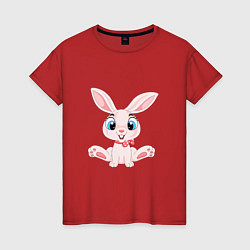 Футболка хлопковая женская Baby - Rabbit, цвет: красный