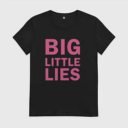 Футболка хлопковая женская Big Little Lies logo, цвет: черный