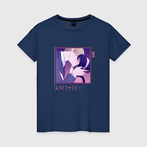 Женская футболка Семья Шпиона - Лойд и Йор / Тёмно-синий – фото 1