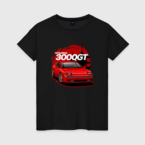 Женская футболка Mitsubishi 3000GT / Черный – фото 1