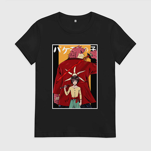 Женская футболка Kumatetsu and Ren art / Черный – фото 1
