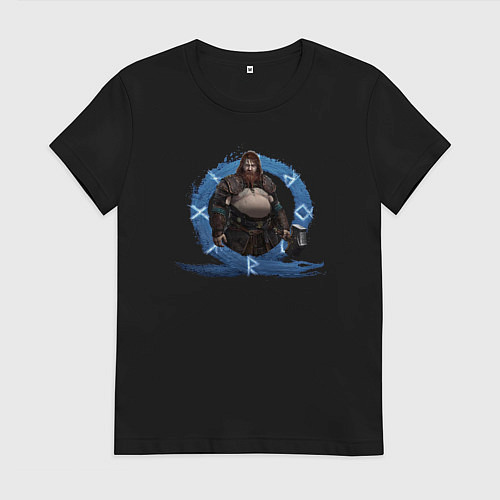 Женская футболка Тор GoW Ragnarok / Черный – фото 1