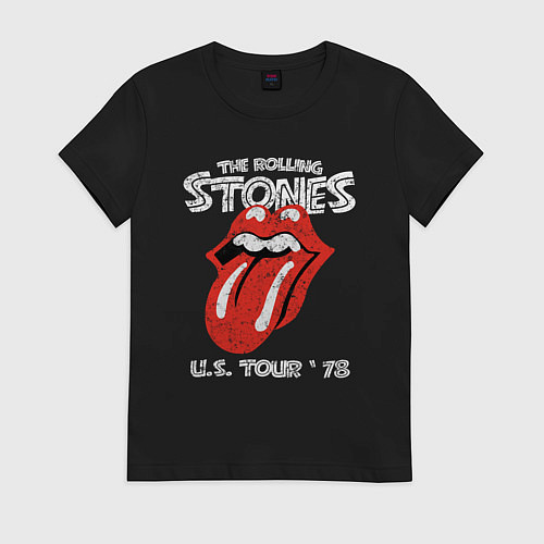 Женская футболка The Rolling Stones 78 / Черный – фото 1