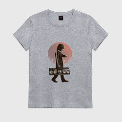 Футболка хлопковая женская Business Lion, цвет: меланж