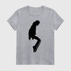 Женская футболка Силуэт Майкла Джексона - Minimalism